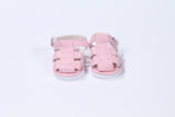 Sturdy Pink Leather-Like Sandals