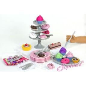 DESSERT AND DISPLAY SET IN DECORATIVE BOX